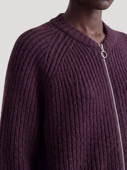 Strickjacke Rani | Prune Purple