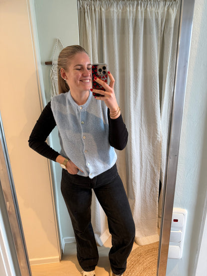 Strick-Weste babyblue