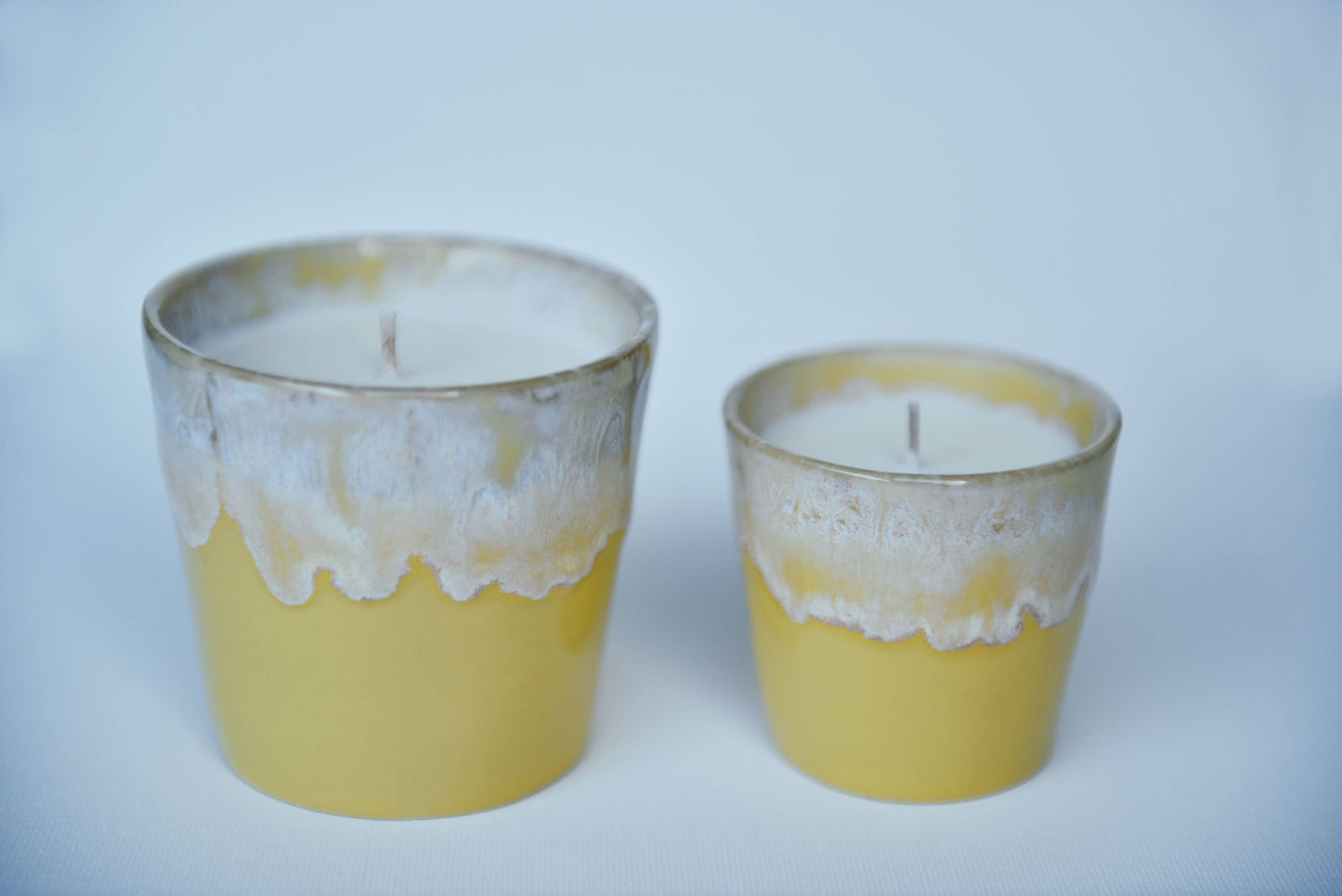 Kerze und Tasse (2 in 1) | gelb