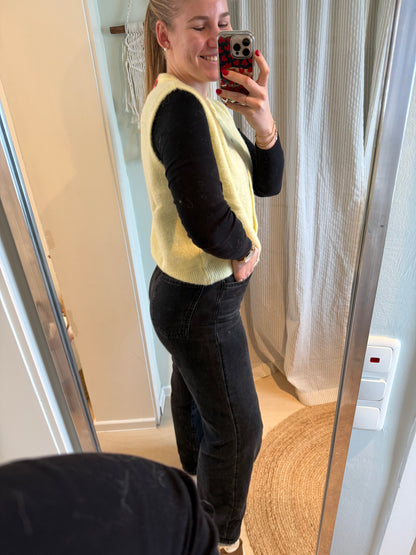 Strick-Weste butter yellow