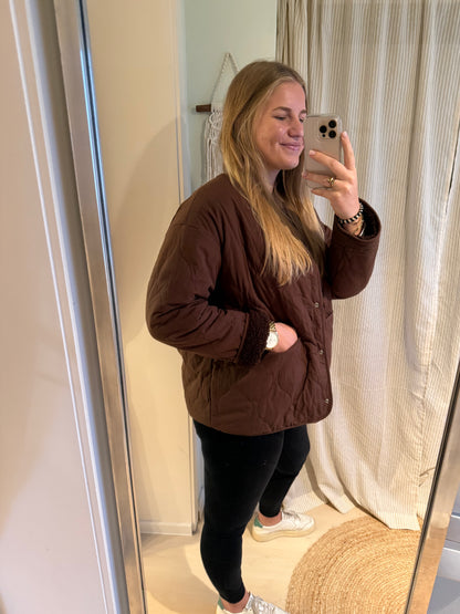 Teddy-Wendejacke chocolate