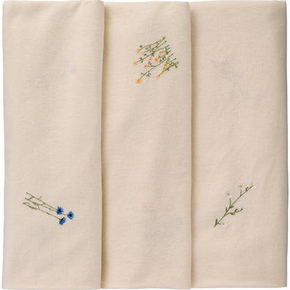 Tischdecke Flora mit bestickten Blumen