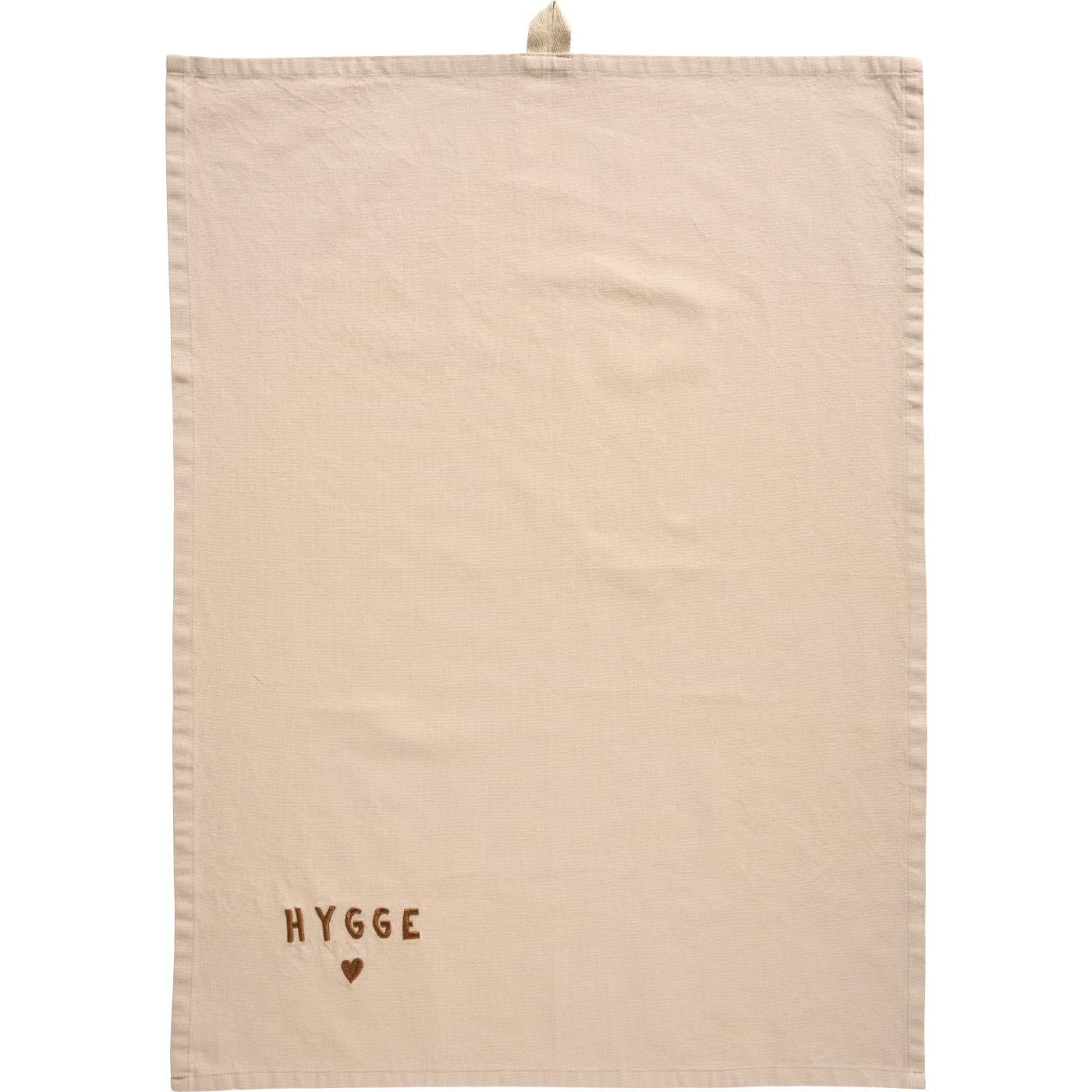 Geschirrtuch Hygge leinenfarbig