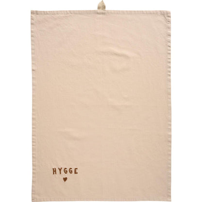 Geschirrtuch Hygge leinenfarbig