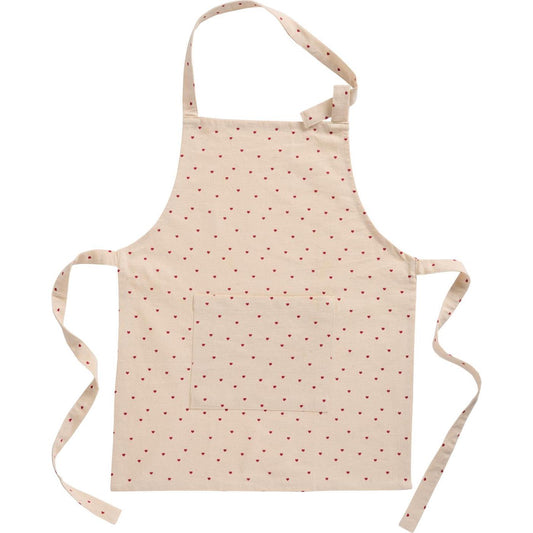 Schürze mini mit roten Herzen