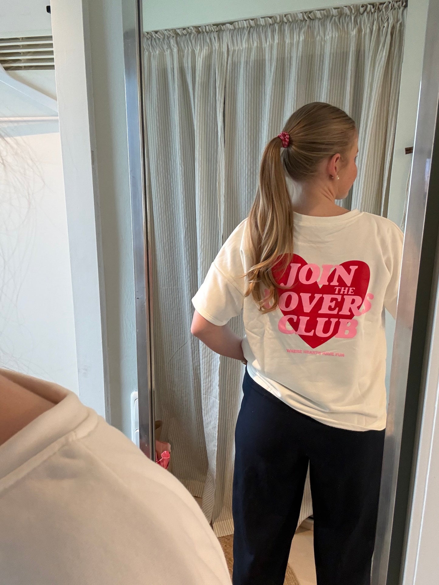 Shirt mit Backprint | The Lovers Club Weiß