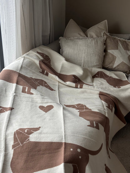 Kuscheldecke Dackel