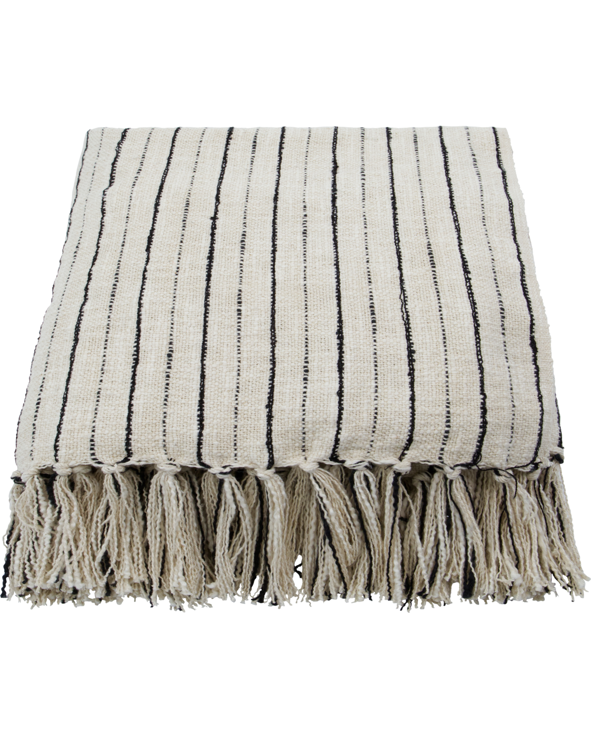 Decke Lines, Schwarz/Off-White