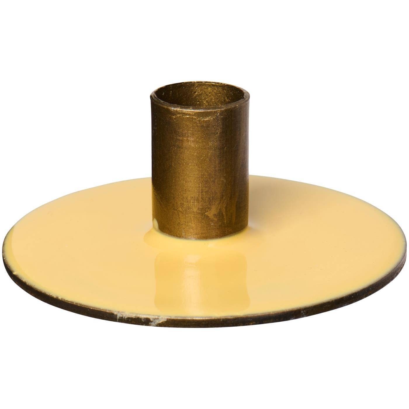 Kerzenhalter (1,3cm) | hellgelb
