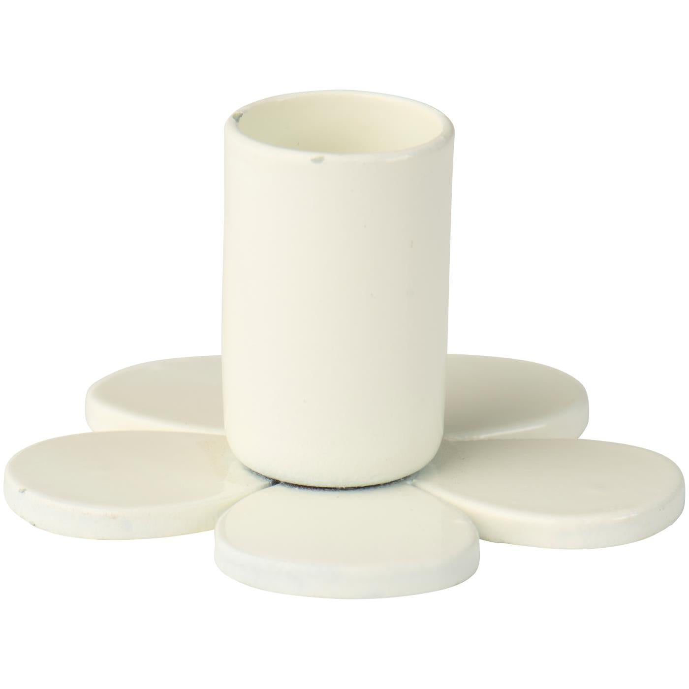 Kerzenhalter blumenförmig (1,3cm) | butter cream