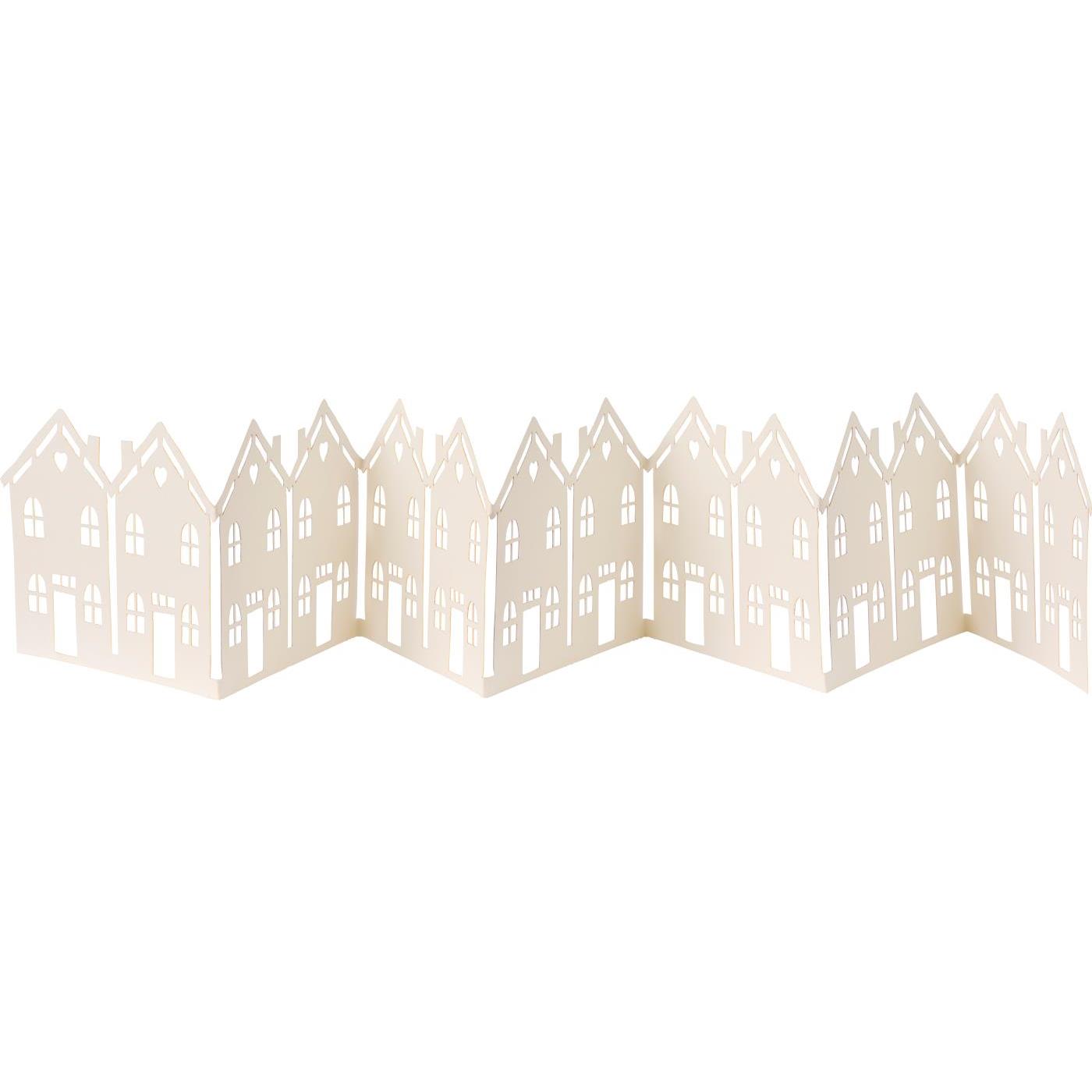 Weihnachtstischdekoration Häuser