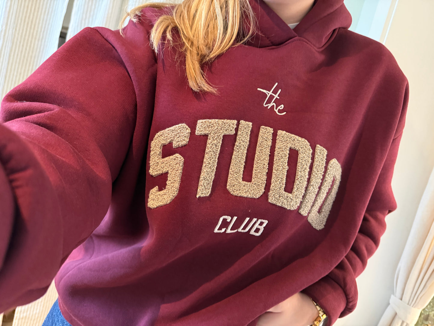 Hoodie The Studio Bordeaux