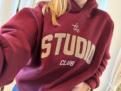 Hoodie The Studio Bordeaux