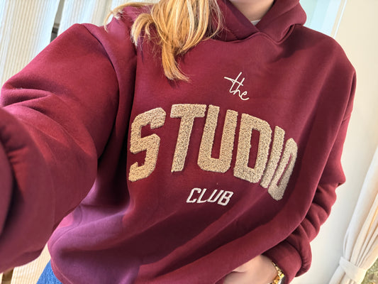 Hoodie The Studio Bordeaux