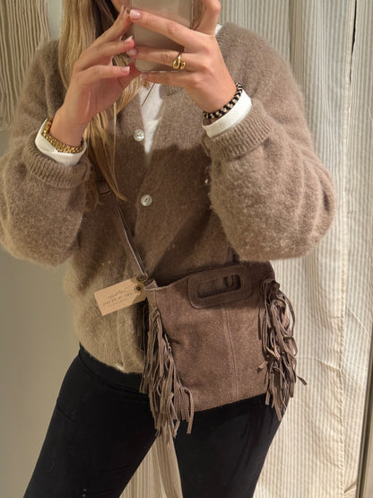 Fransen Tasche braun