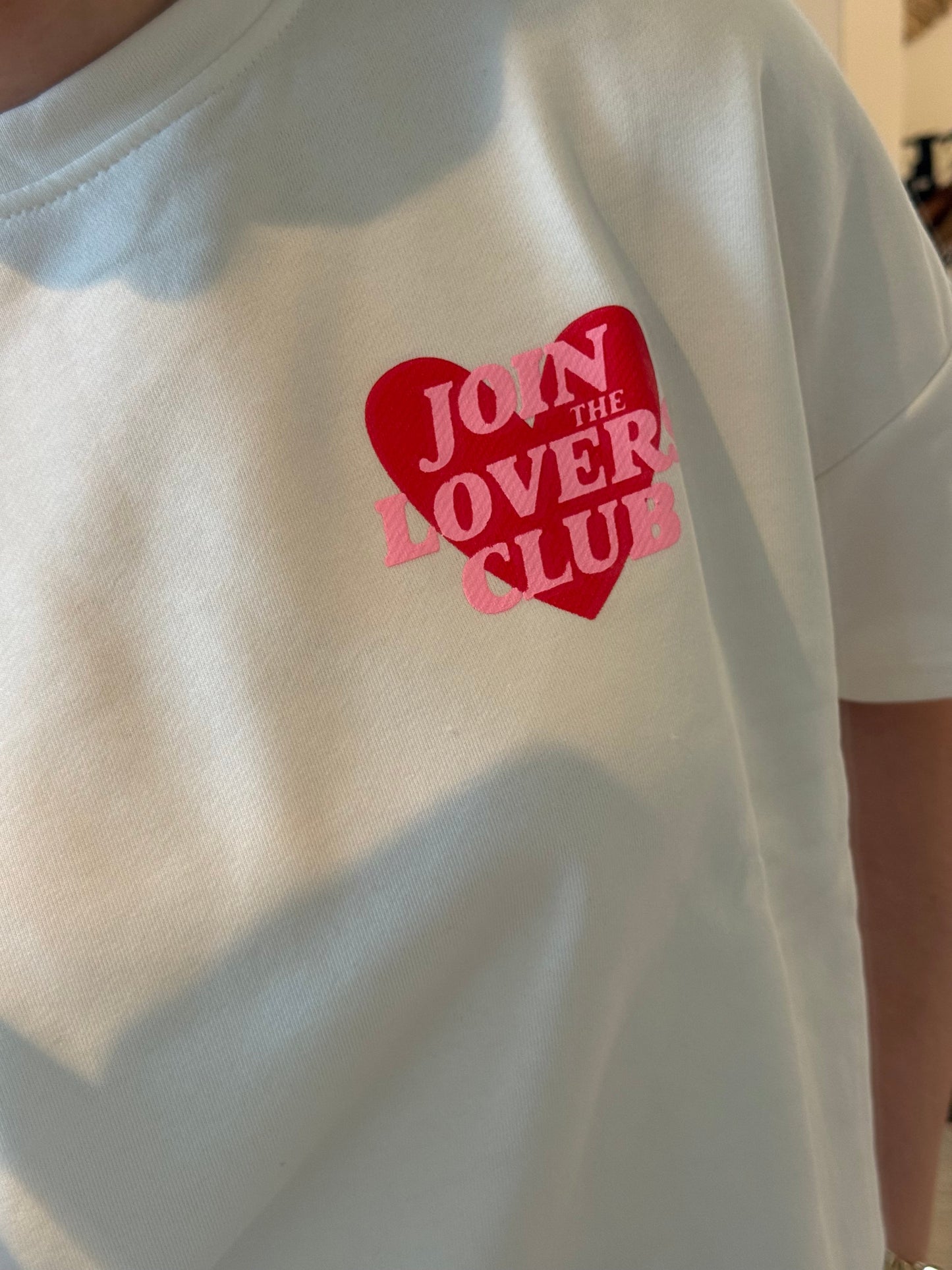 Shirt mit Backprint | The Lovers Club Weiß