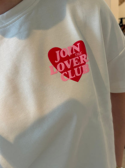 Shirt mit Backprint | The Lovers Club Weiß