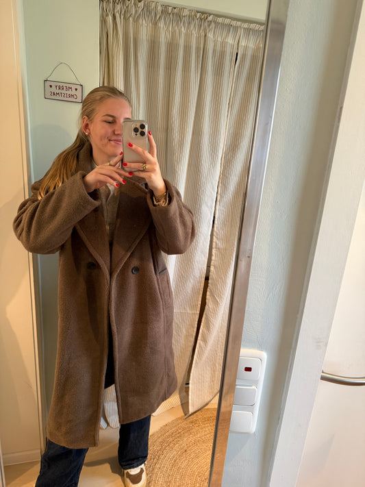 Stoffmantel chocolate