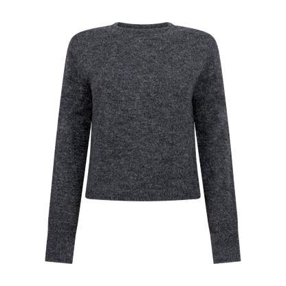 Strickoberteil Suzanne | Dark Grey Melee
