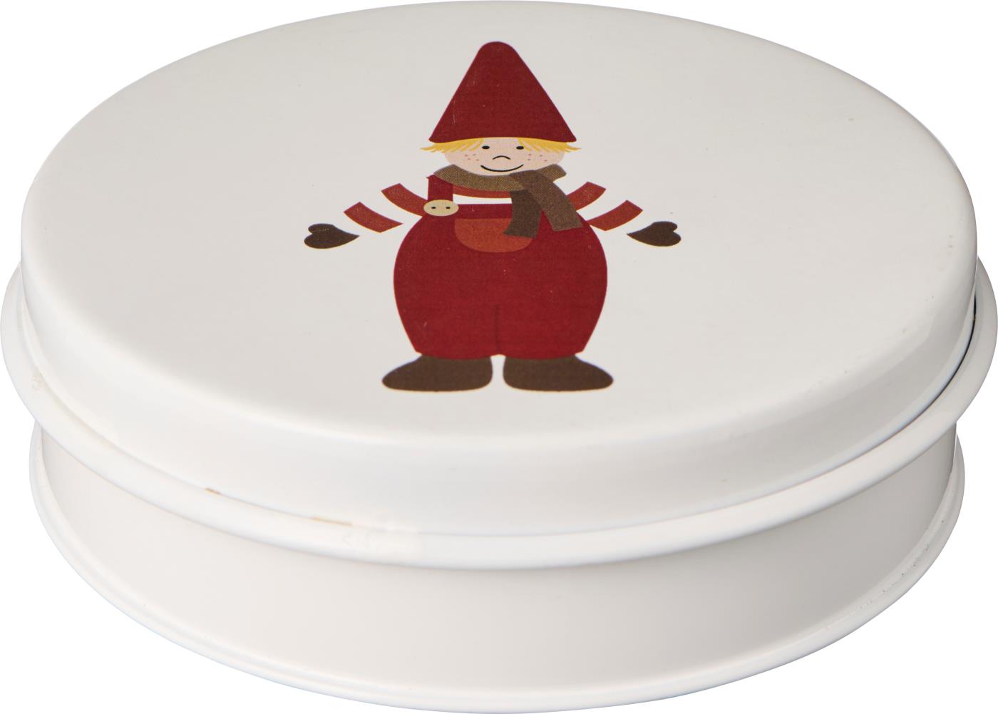 Dose mit drei Tannenbaum-Keksausstechern "Wichtelmännchen"