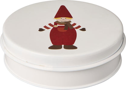 Dose mit drei Tannenbaum-Keksausstechern "Wichtelmännchen"
