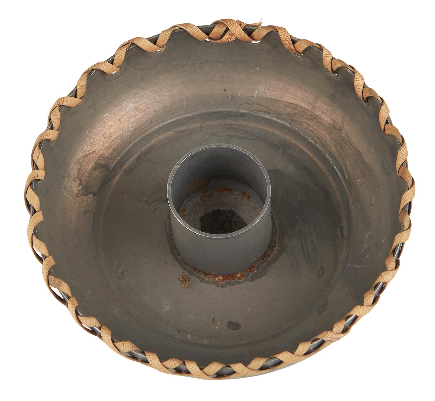 Kerzenhalter für 2,2 cm Kerze m/geflochtener Kante