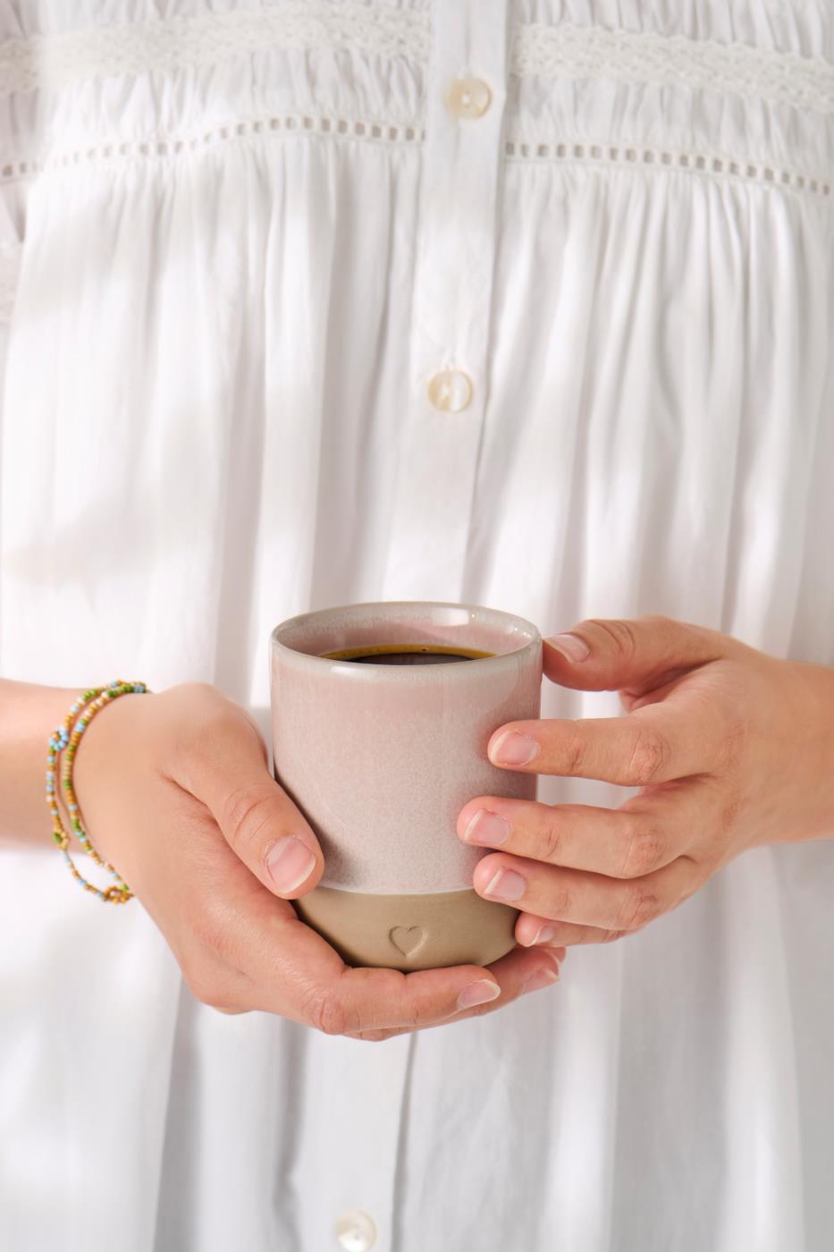 Becher mit Herz | rosa