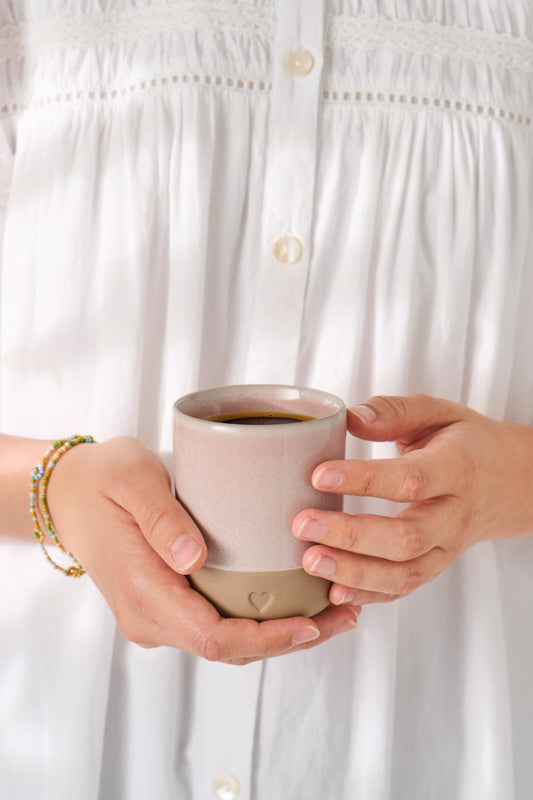 Becher mit Herz | rosa