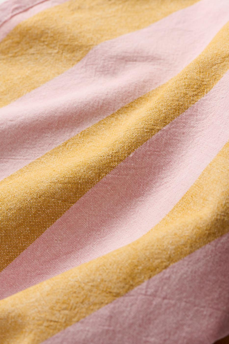 Geschirrtuch Linus | senfgelb/rosa gestreift