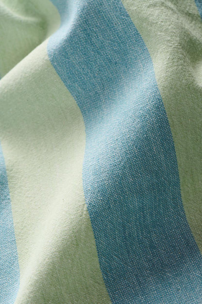Geschirrtuch Linus | hellgrün/blau gestreift