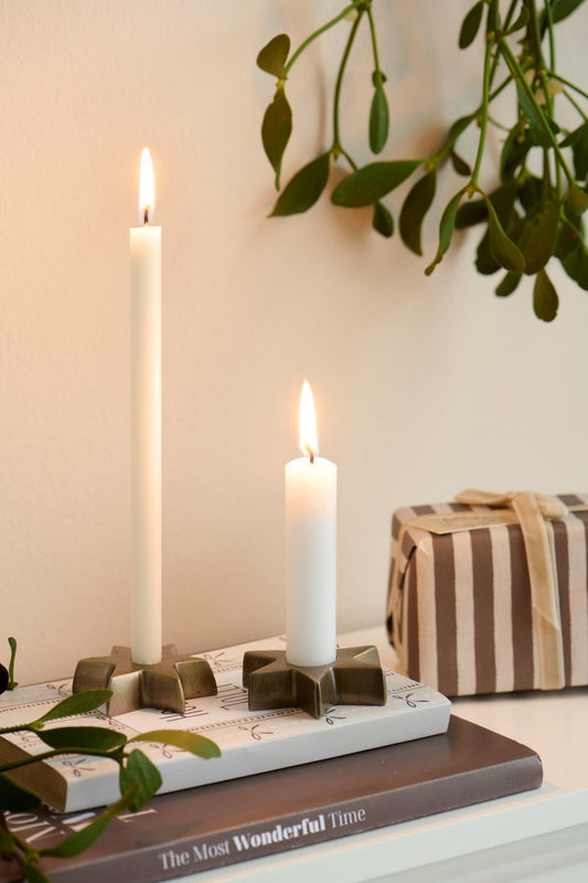 sternförmiger Kerzenhalter für 1,3cm Kerzen