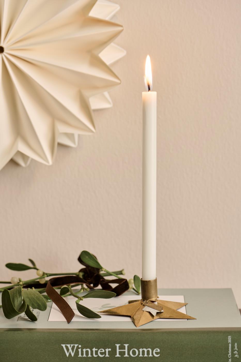 sternförmiger Kerzenhalter für 1,3cm Kerzen