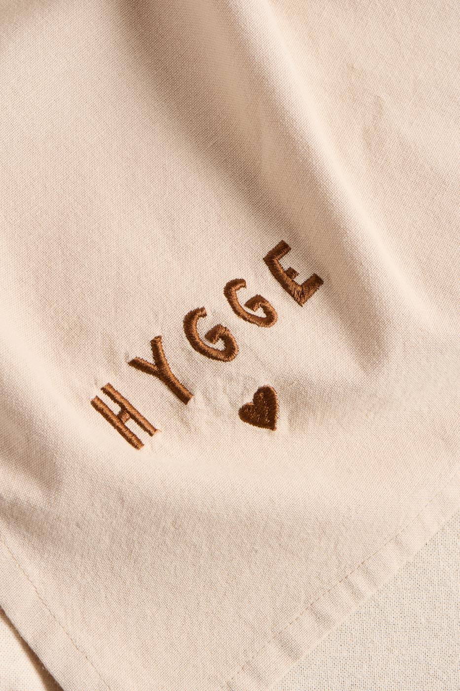 Geschirrtuch Hygge leinenfarbig