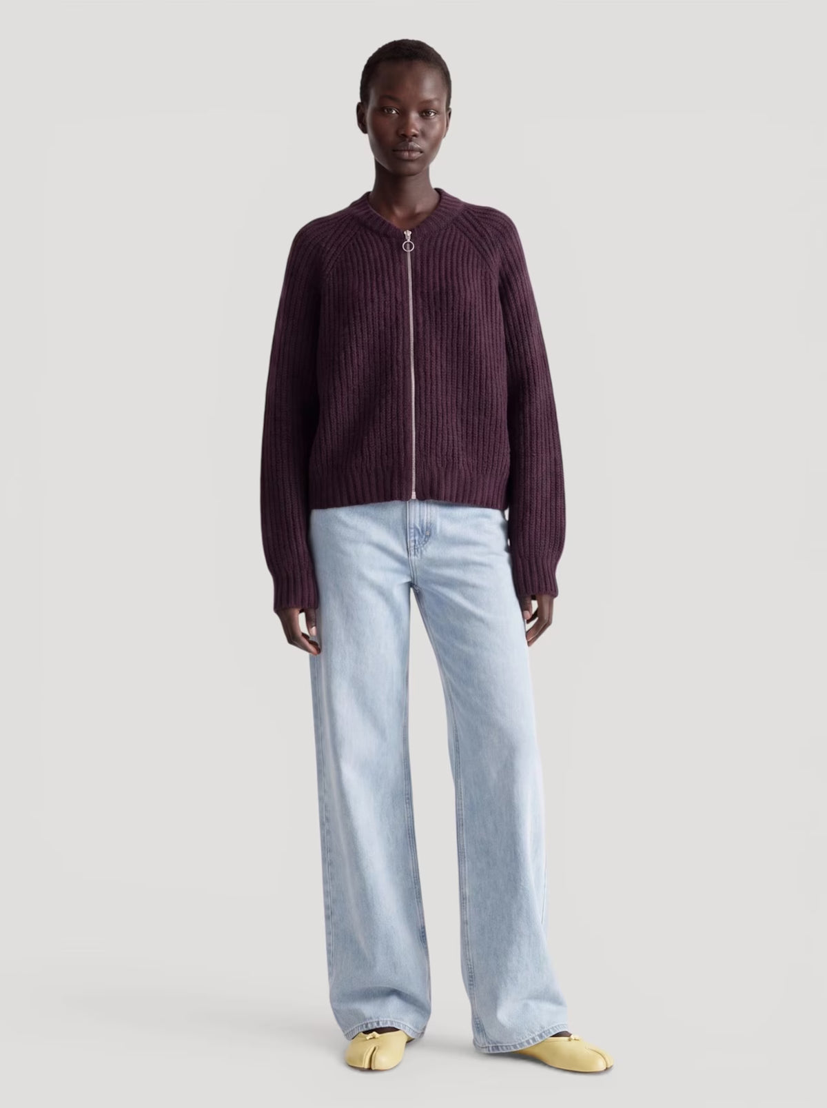 Strickjacke Rani | Prune Purple