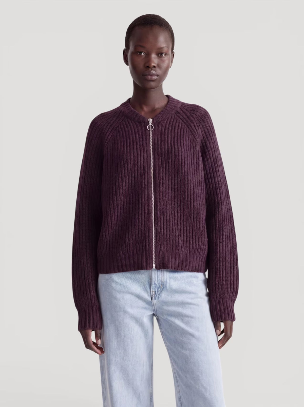 Strickjacke Rani | Prune Purple