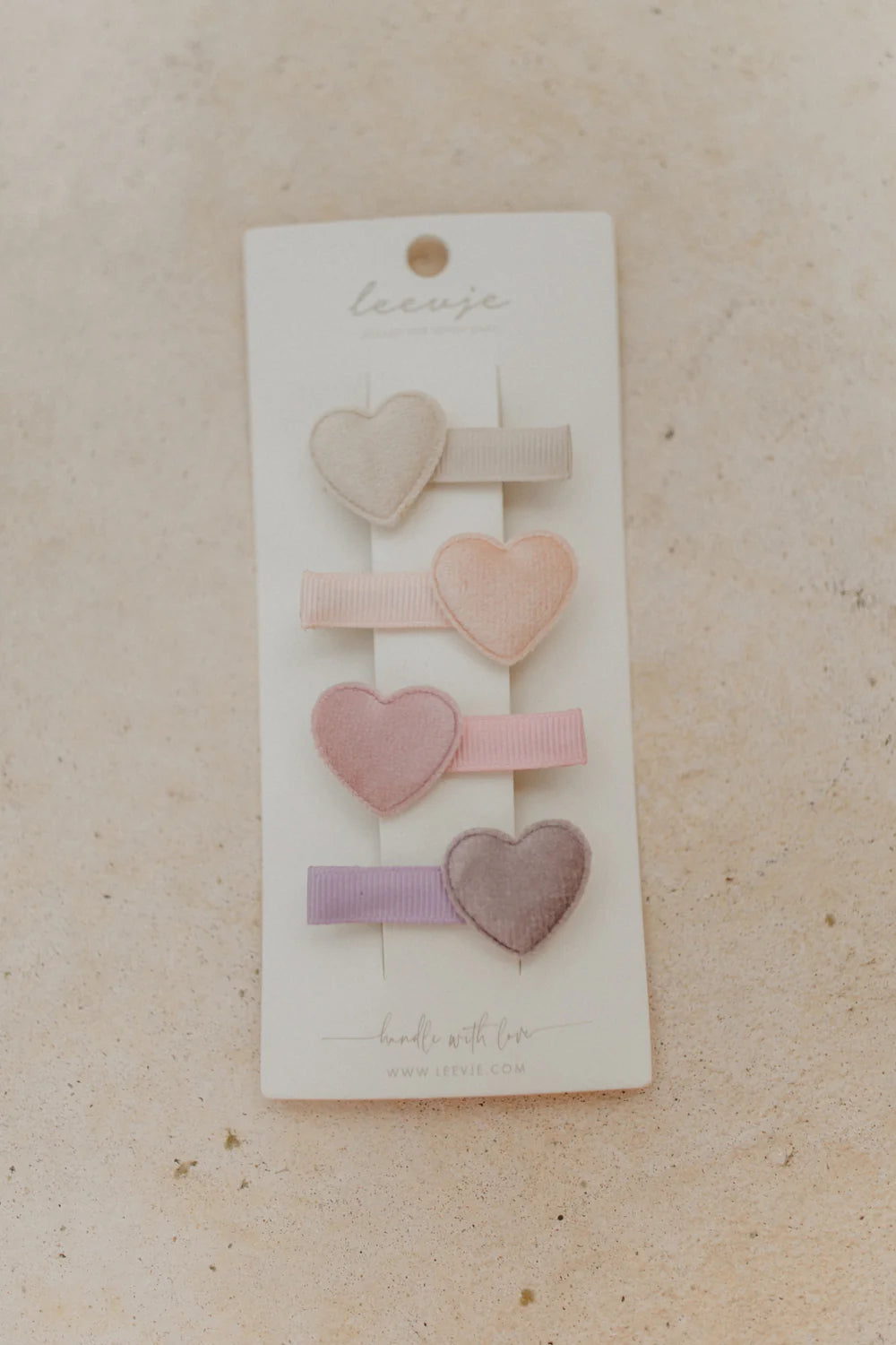 Haarklammern | velvet hearts 4er Set