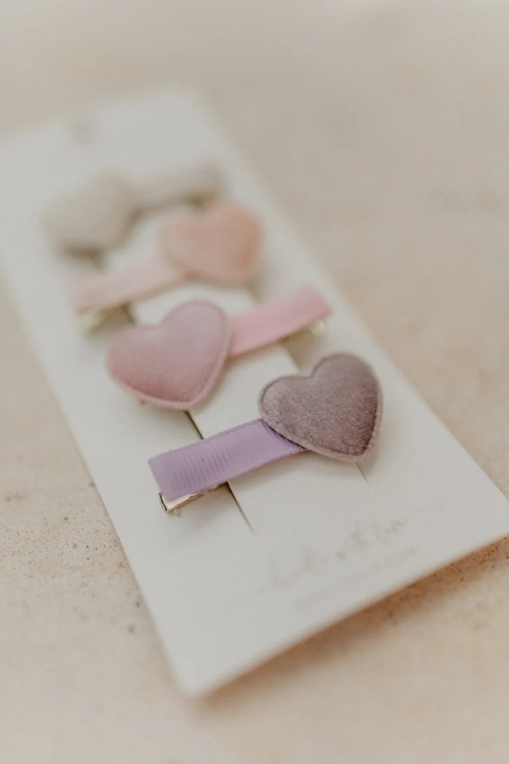 Haarklammern | velvet hearts 4er Set