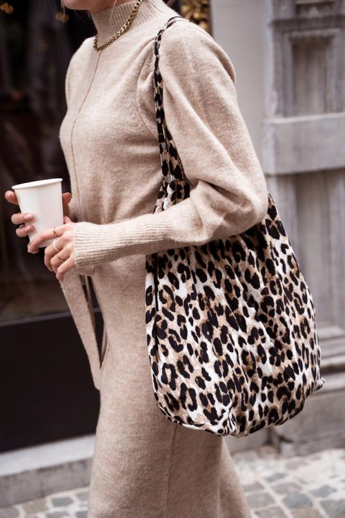 Shopper mit Leo Print
