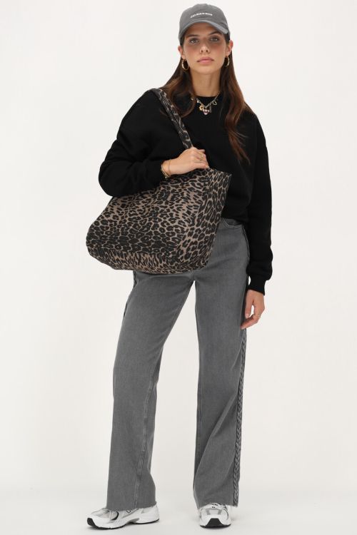 Schwarzes Sweatshirt "Atelier Paris"