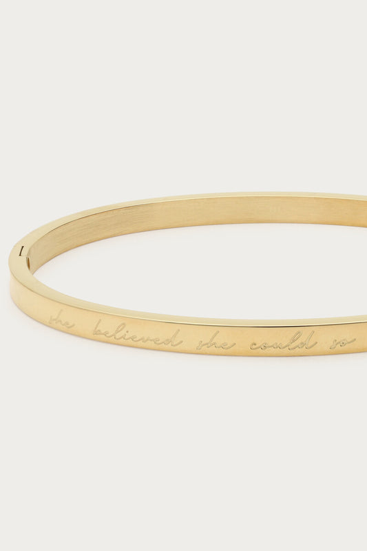 Bold Armreif "Believe" | Gold