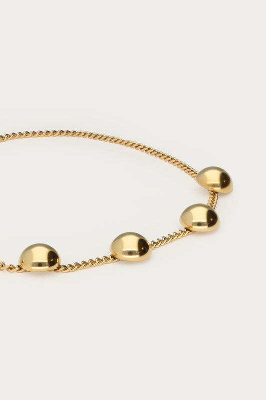 Bold Armband mit fünf Kugeln | Gold