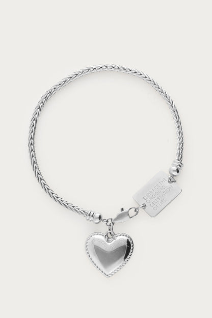 Bold Armband mit Herzförmigen Anhänger | Silber & Gold