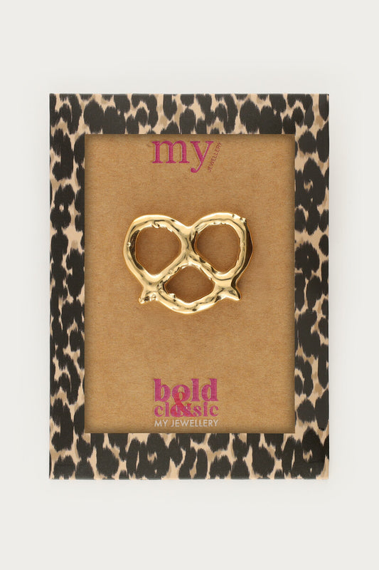 Bold Brezel Brosche