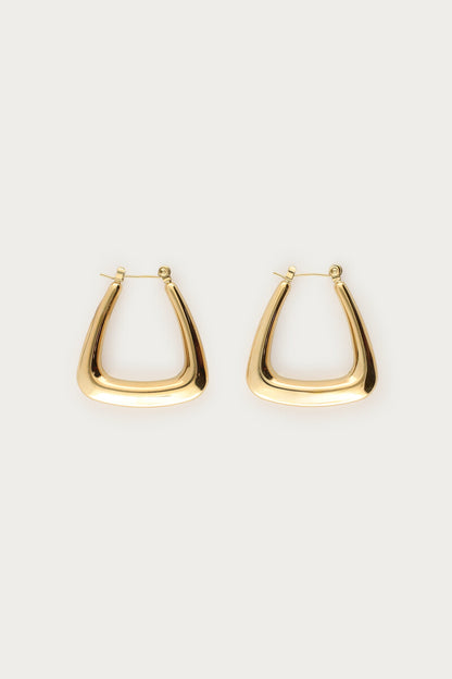 Bold Creolen Dreieck | Gold