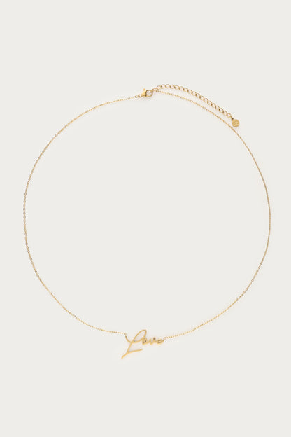 Bold Kette Love | Silber & Gold