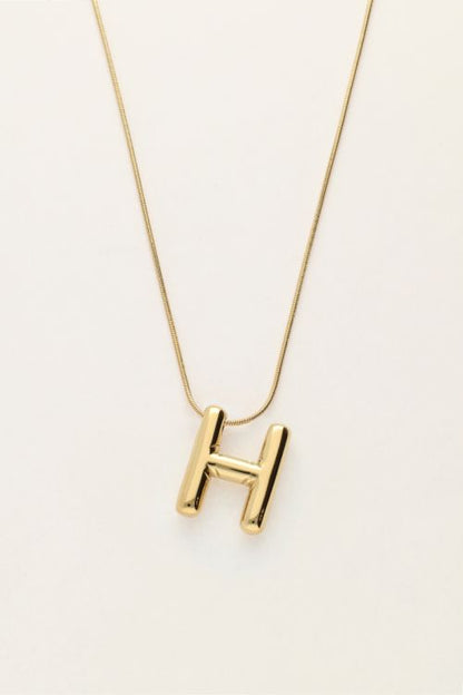 Bold Kette mit Initialen | Silber & Gold