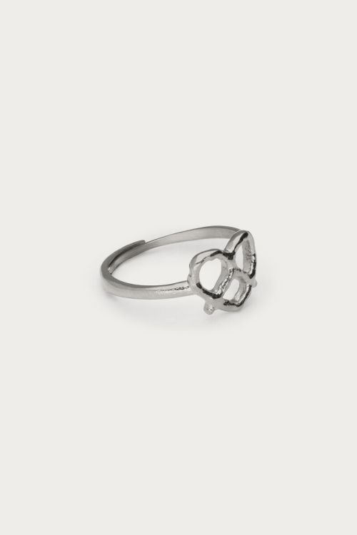 Bold Ring Brezel | Silber & Gold