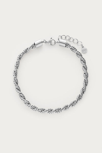 Bold Armband gedreht | Silber & Gold