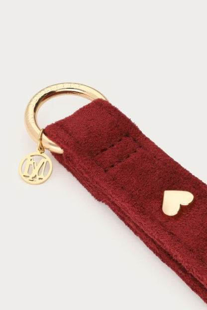 Schlüsselanhänger Bordeaux mit Herzen