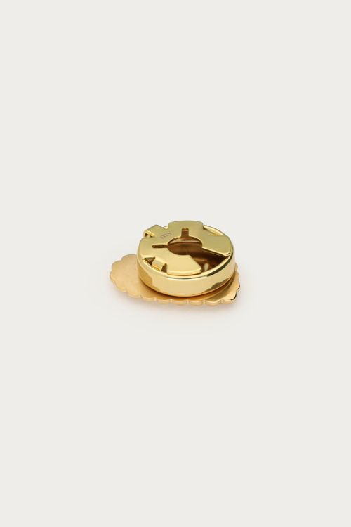 Goldener Herz Knopf